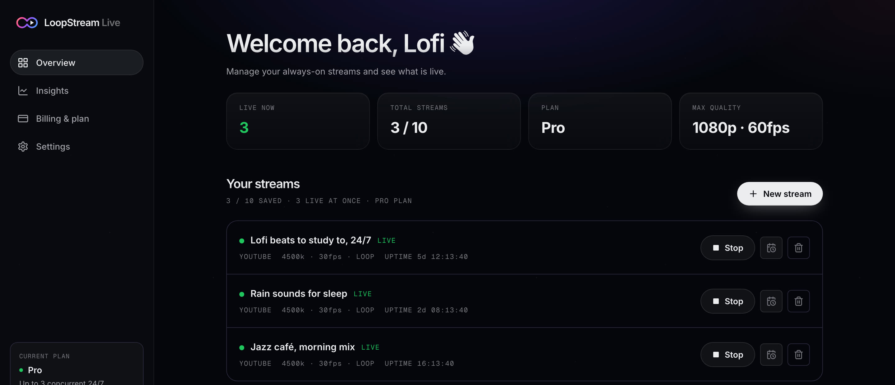 Every stream, one screen.